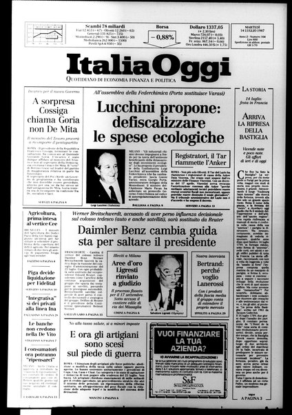 Italia oggi : quotidiano di economia finanza e politica